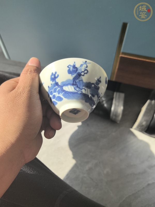 古玩陶瓷青花蓋杯真品鑒賞圖