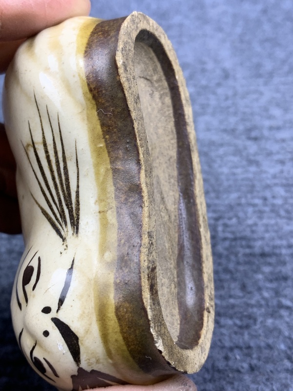 古玩陶瓷磁州窯貓型水盂拍賣,當前價格999元