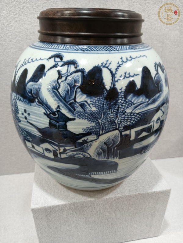 古玩陶瓷青花罐真品鑒賞圖