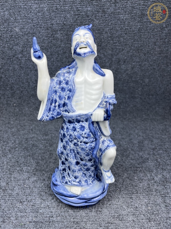 古玩陶瓷青花八仙人物塑像真品鑒賞圖