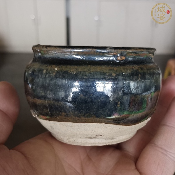 古玩陶瓷磁州窯窯變釉香爐真品鑒賞圖