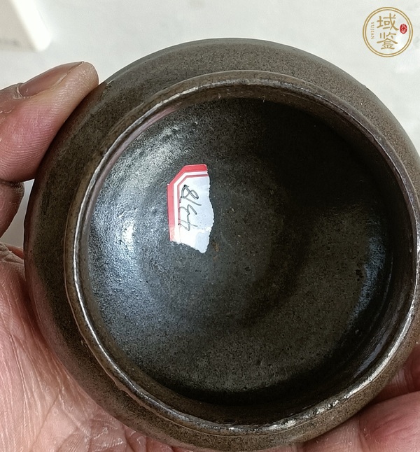 古玩陶瓷耀州窯茶葉末釉香爐真品鑒賞圖