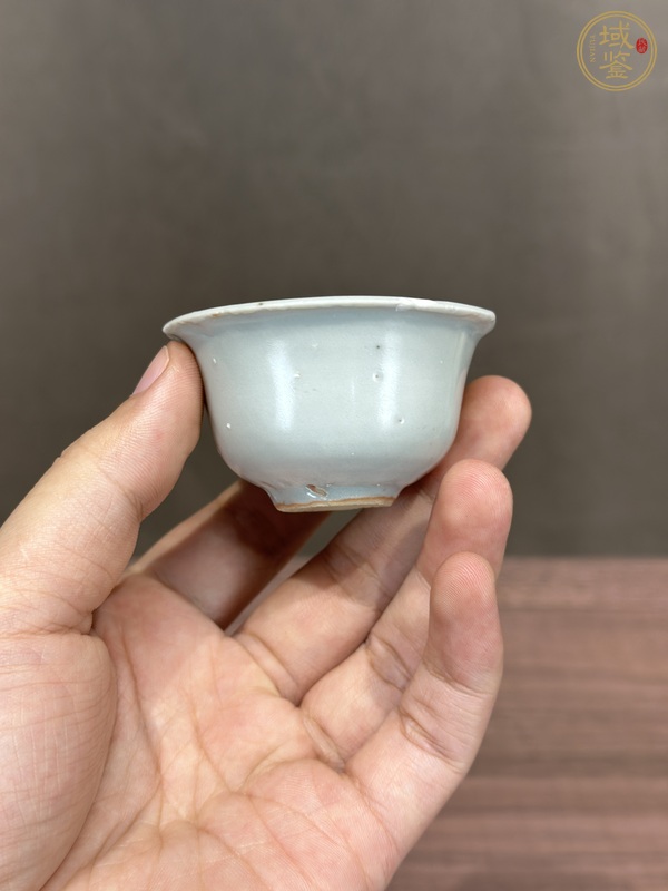 古玩陶瓷甜白釉茶杯真品鑒賞圖