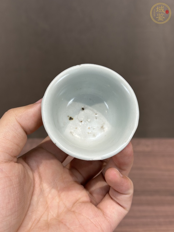 古玩陶瓷甜白釉茶杯真品鑒賞圖