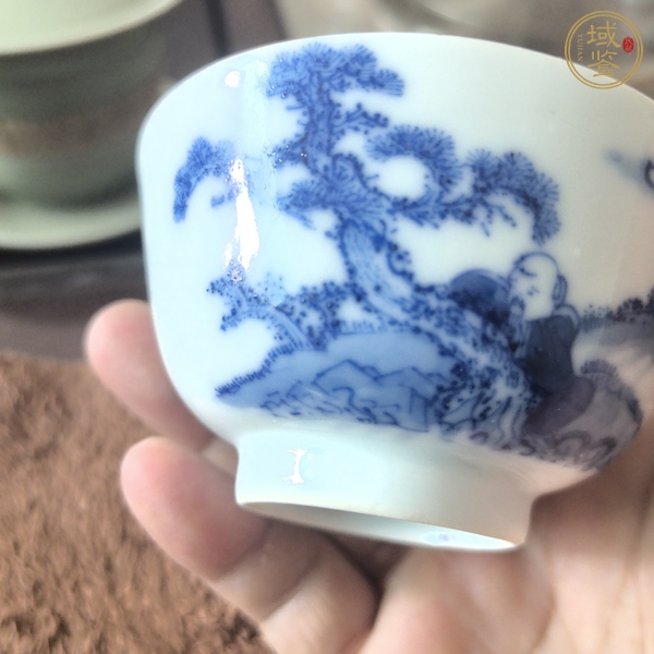 古玩陶瓷青花杯真品鑒賞圖