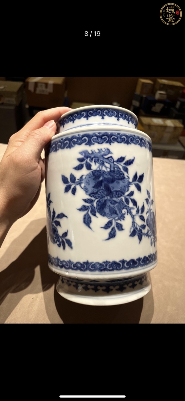 古玩陶瓷青花燈籠尊真品鑒賞圖