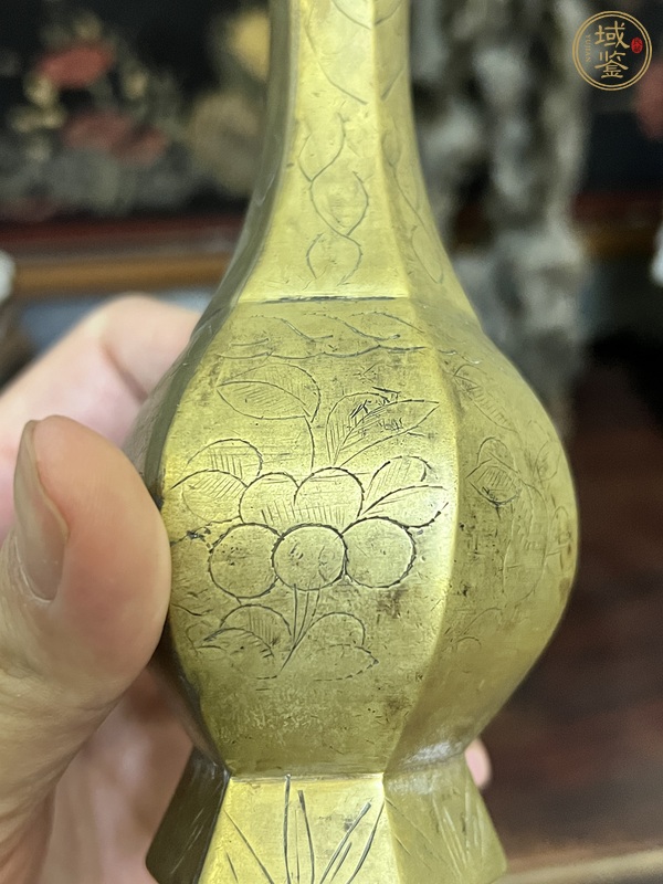 古玩銅器銅瓶真品鑒賞圖