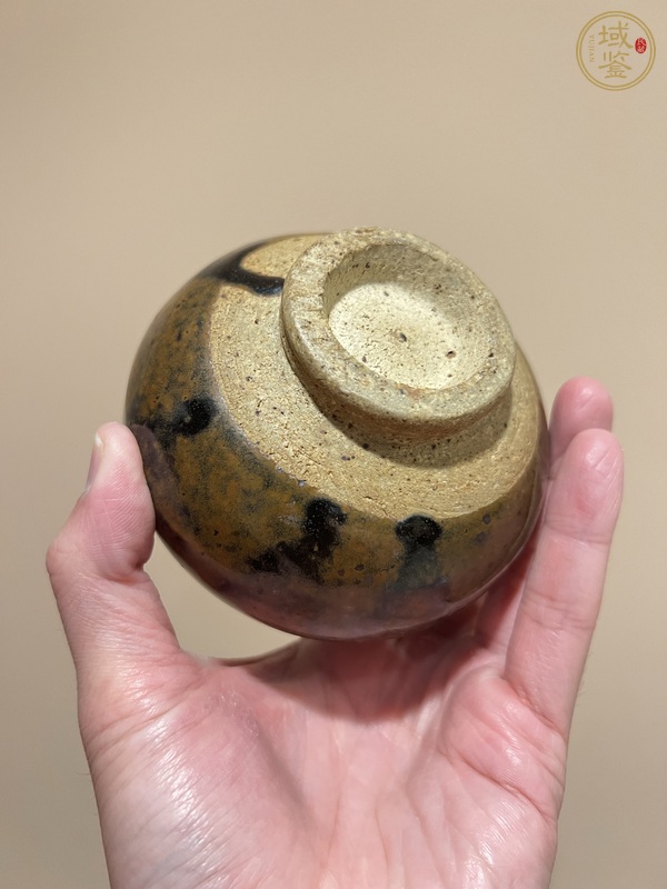 古玩陶瓷磁州窯窯變黑釉茶入真品鑒賞圖