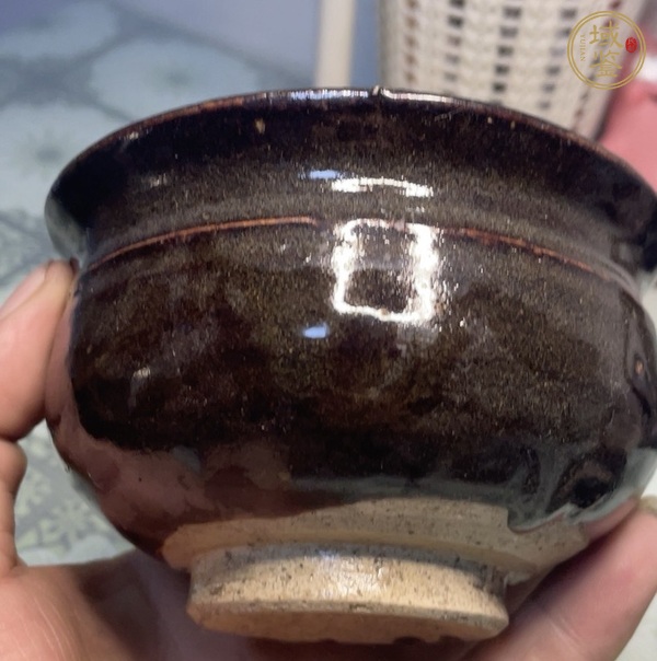 古玩陶瓷耀州窯茶葉末釉香爐真品鑒賞圖