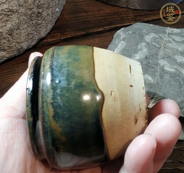 古玩陶瓷燕川窯窯變黑釉茶入真品鑒賞圖