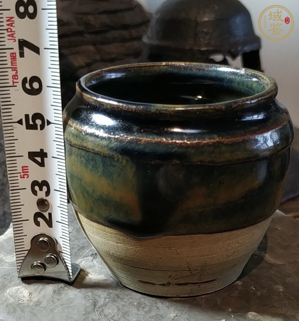 古玩陶瓷燕川窯窯變黑釉茶入真品鑒賞圖