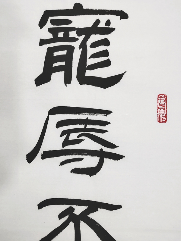 古玩字畫何昌貴寵辱去留隸書聯(lián)拍賣，當(dāng)前價(jià)格6500元