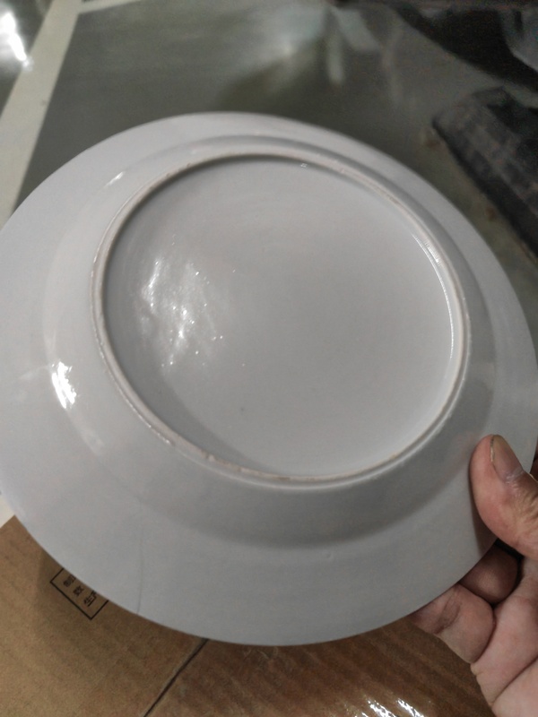 古玩陶瓷青花折枝花卉紋折沿盤拍賣,當前價格1380元