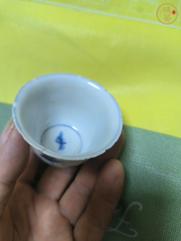 古玩陶瓷青花杯真品鑒賞圖