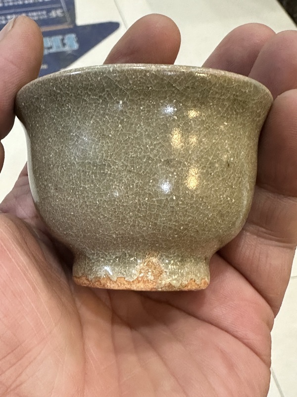 古玩陶瓷元末明初主人杯拍賣,當前價格2222元