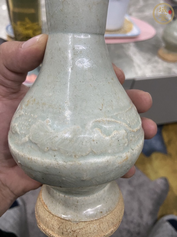 古玩陶瓷影青印花花瓶真品鑒賞圖