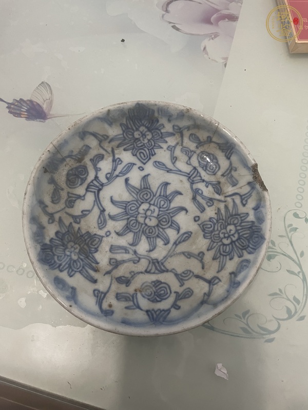 古玩陶瓷青花盤真品鑒賞圖