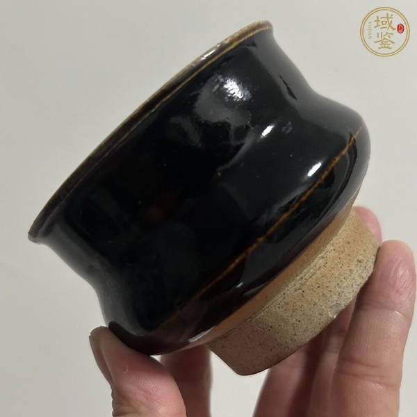 古玩陶瓷燕川窯黑釉茶入真品鑒賞圖