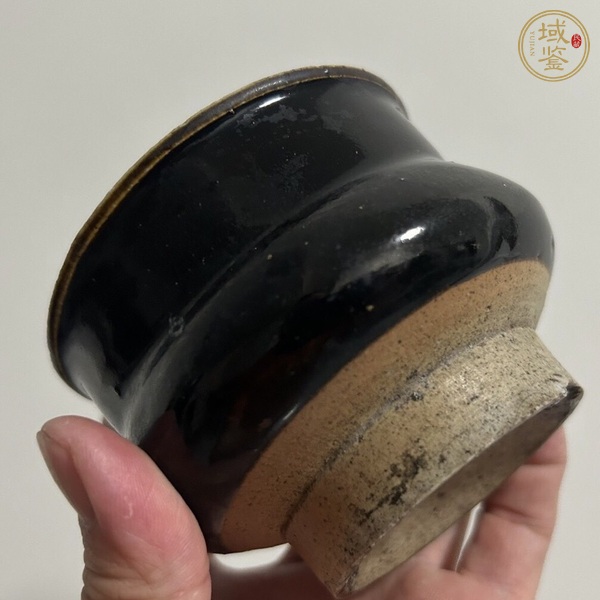 古玩陶瓷燕川窯黑釉茶入真品鑒賞圖