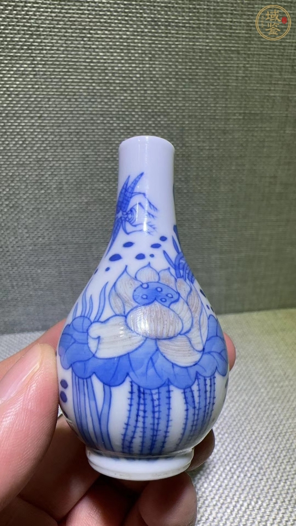 古玩陶瓷青花釉里紅鼻煙壺真品鑒賞圖