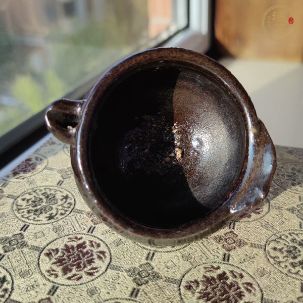 古玩陶瓷耀州窯黑釉分茶器真品鑒賞圖