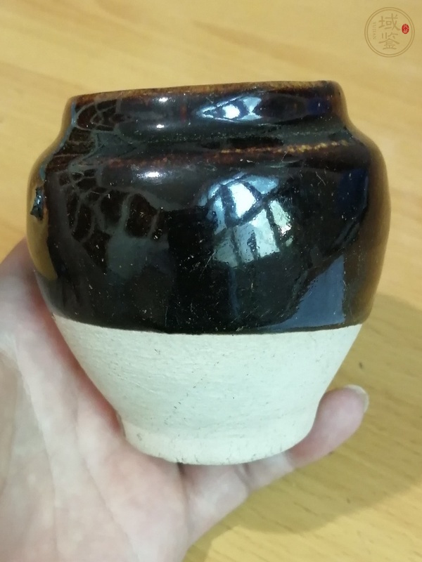 古玩陶瓷燕川窯黑釉茶入真品鑒賞圖