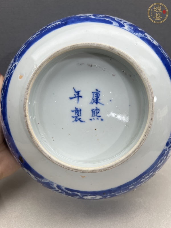 古玩陶瓷光緒青花冰梅碗真品鑒賞圖