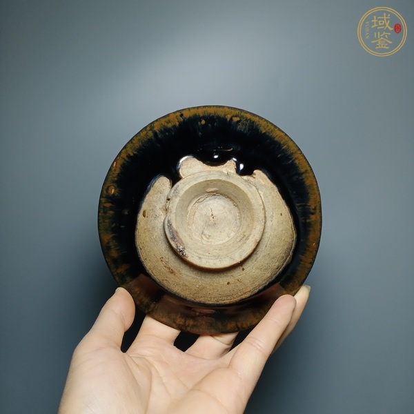 古玩陶瓷磁州窯兔毫釉茶盞真品鑒賞圖