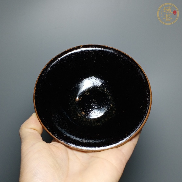 古玩陶瓷磁州窯黑釉茶盞真品鑒賞圖