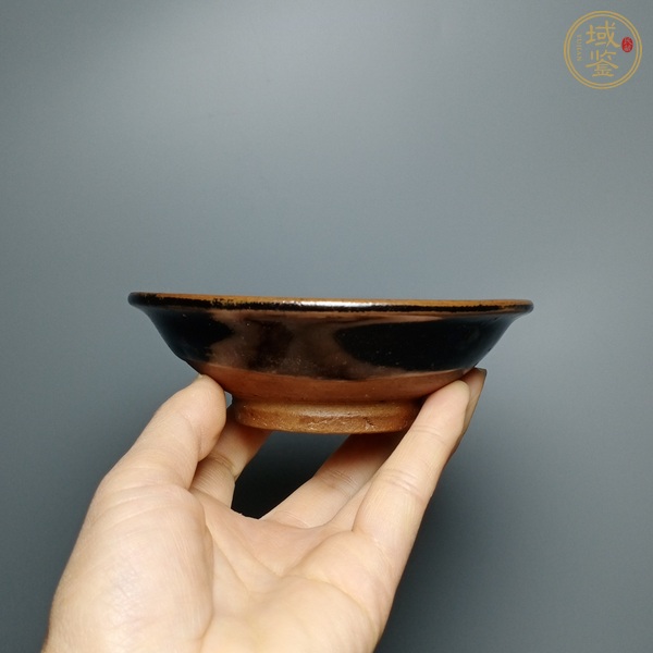 古玩陶瓷磁州窯黑釉茶盞真品鑒賞圖