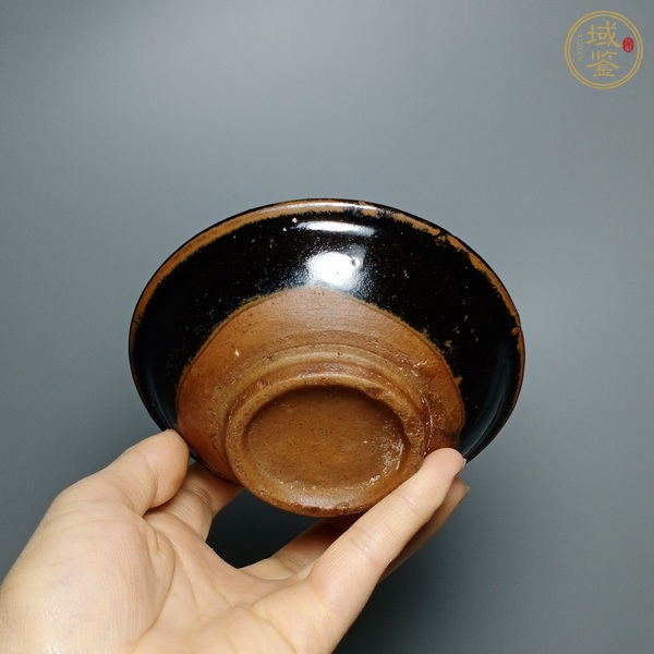 古玩陶瓷磁州窯黑釉茶盞真品鑒賞圖