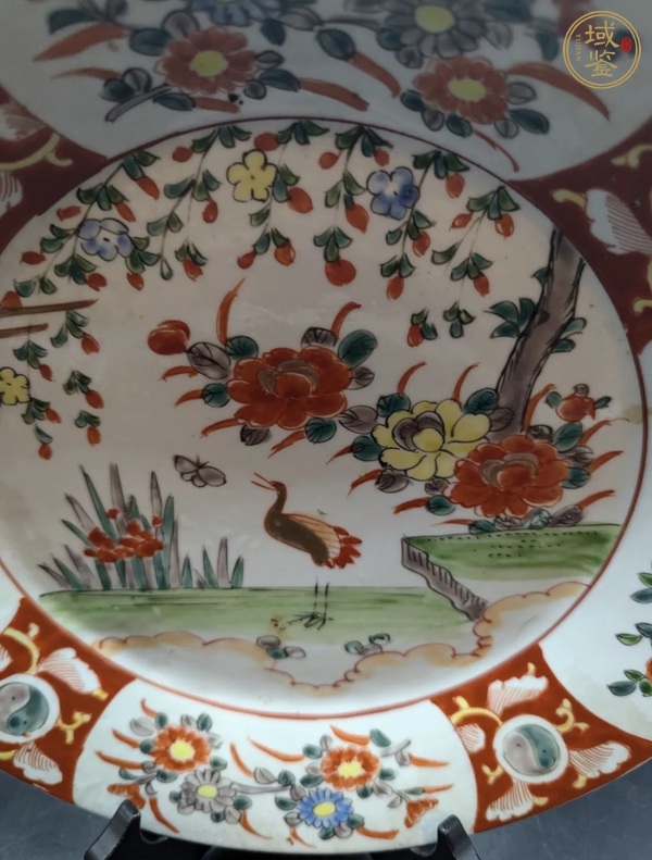 古玩陶瓷花鳥紋盤真品鑒賞圖