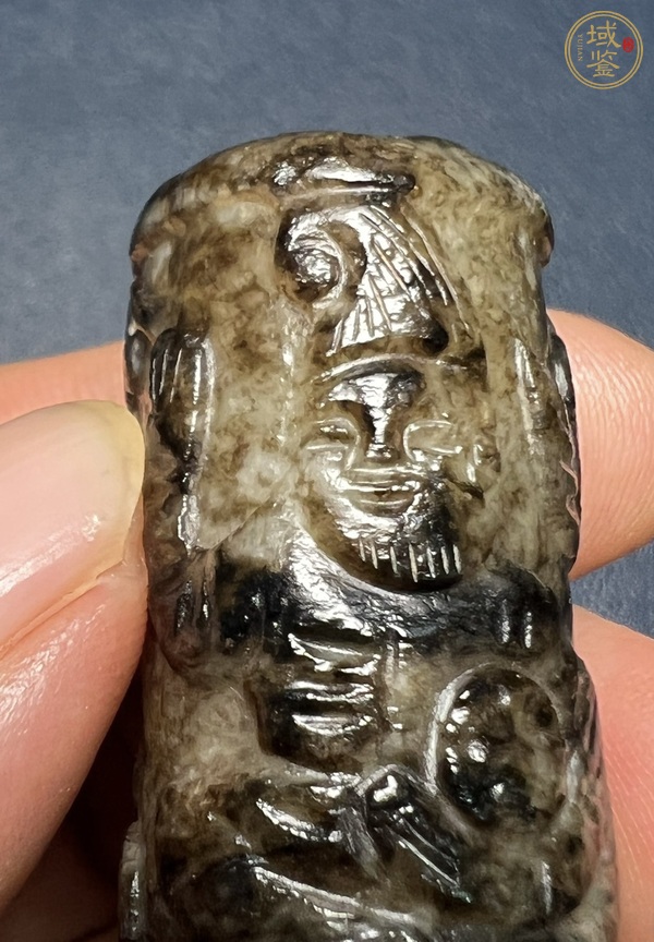 古玩玉器仿古做舊玉勒子真品鑒賞圖