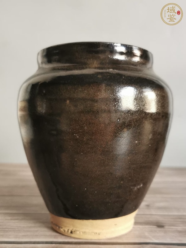 古玩陶瓷燕川窯茶葉末釉茶入真品鑒賞圖