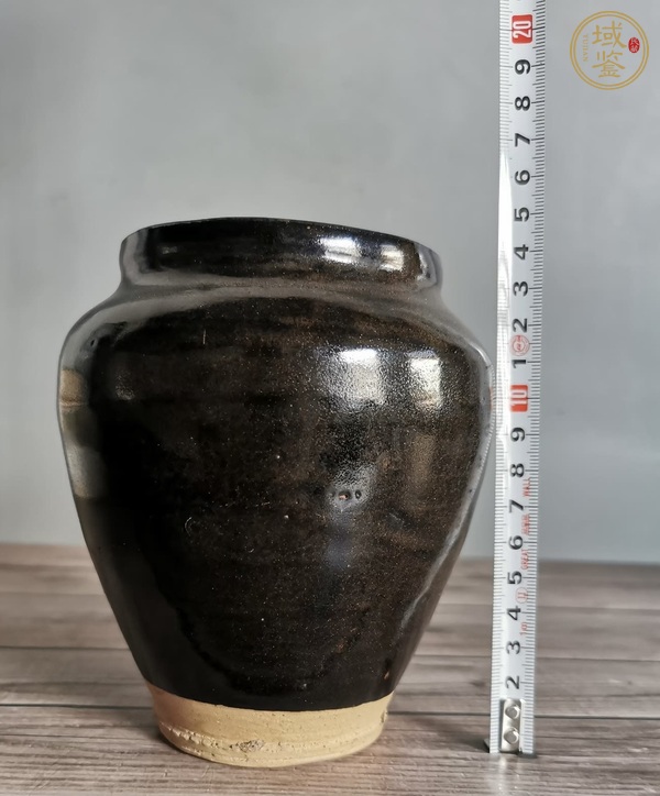 古玩陶瓷燕川窯茶葉末釉茶入真品鑒賞圖