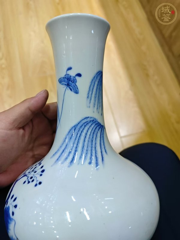 古玩陶瓷牧牛圖青花瓶真品鑒賞圖