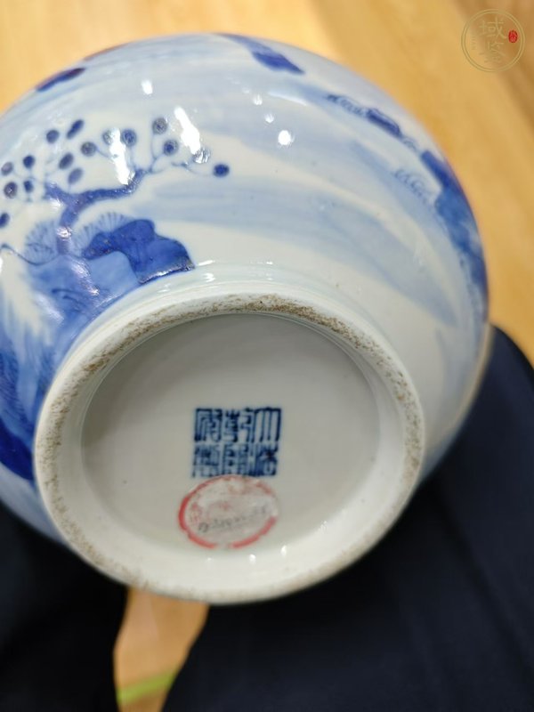 古玩陶瓷牧牛圖青花瓶真品鑒賞圖