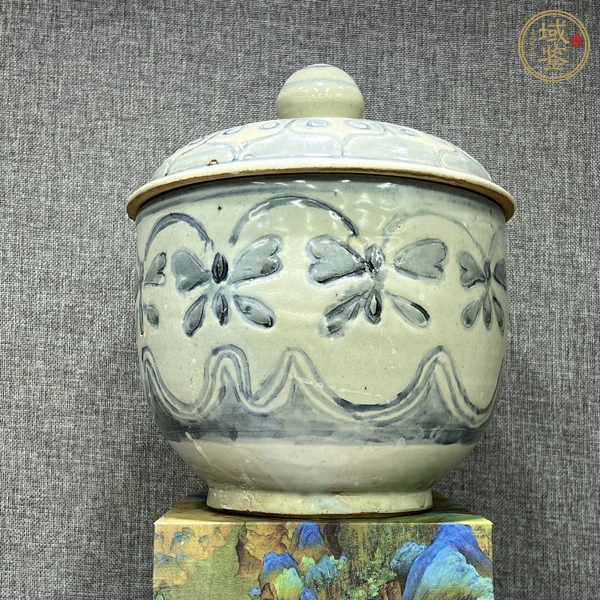 古玩陶瓷青花蓋缸真品鑒賞圖