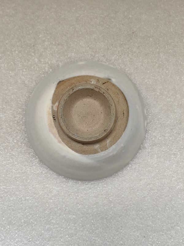 古玩陶瓷磁州窯白地黑花茶碗拍賣,當前價格480元