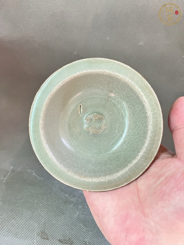 古玩陶瓷龍泉青瓷雙魚(yú)洗真品鑒賞圖