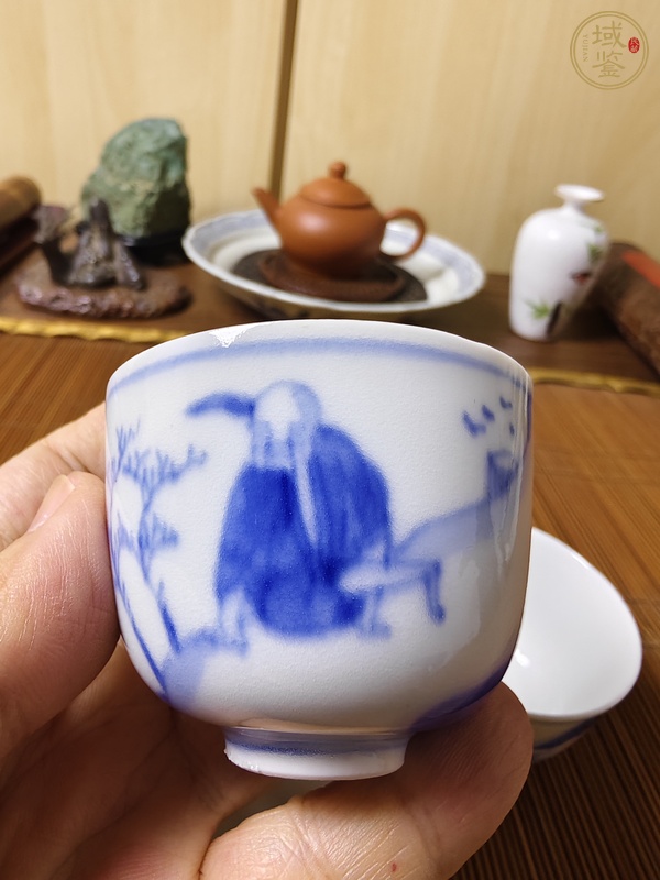 古玩陶瓷青花杯真品鑒賞圖