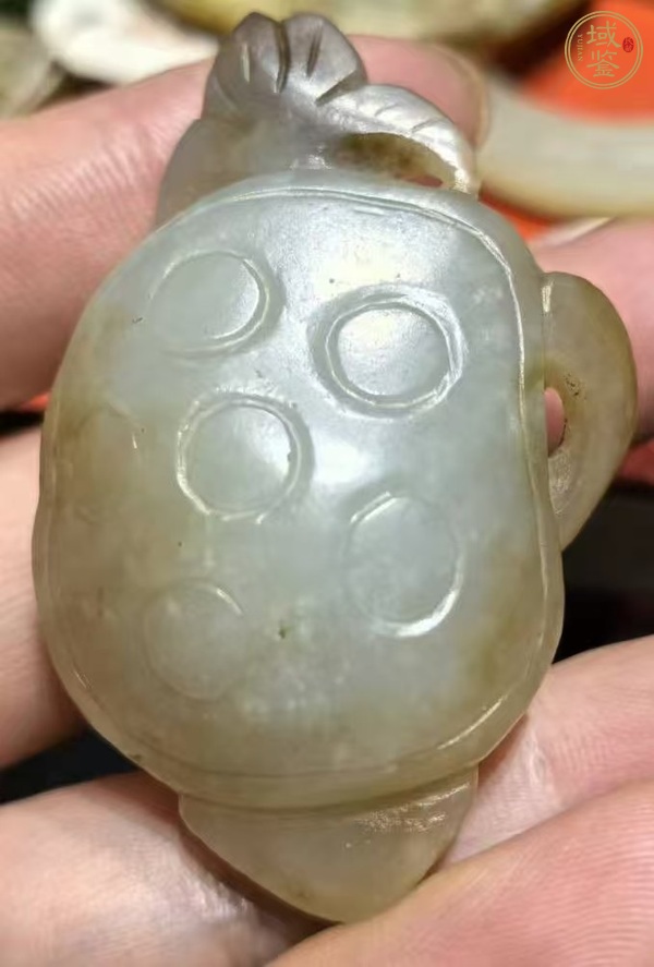 古玩玉器玉蓮蓬真品鑒賞圖