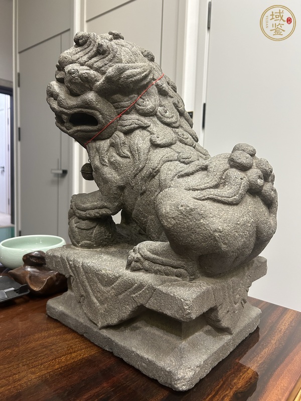 古玩雜項案頭獅真品鑒賞圖