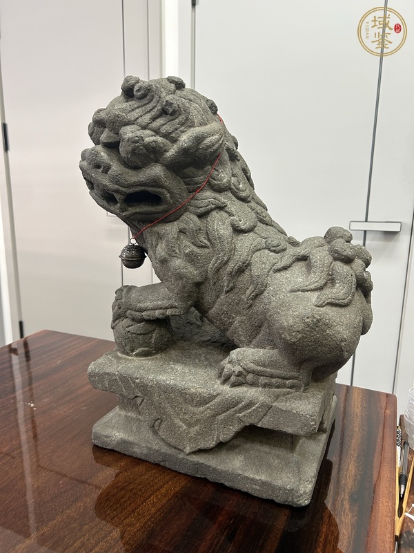 古玩雜項案頭獅真品鑒賞圖