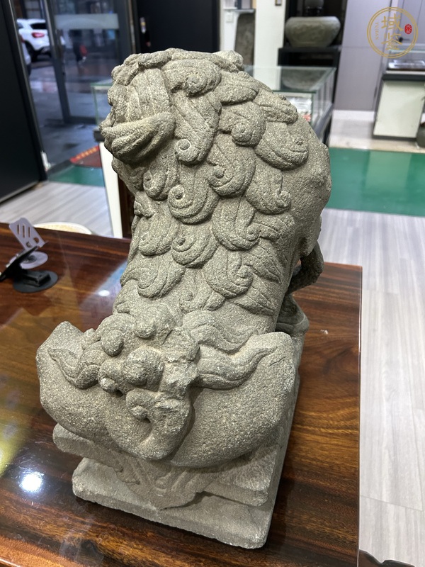 古玩雜項案頭獅真品鑒賞圖