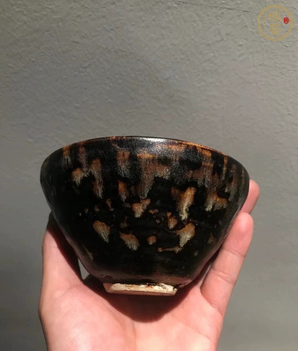 古玩陶瓷吉州窯窯變釉茶盞，注意品相真品鑒賞圖