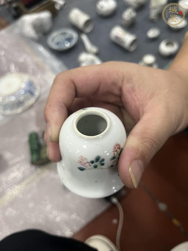 古玩陶瓷粉彩水盂真品鑒賞圖