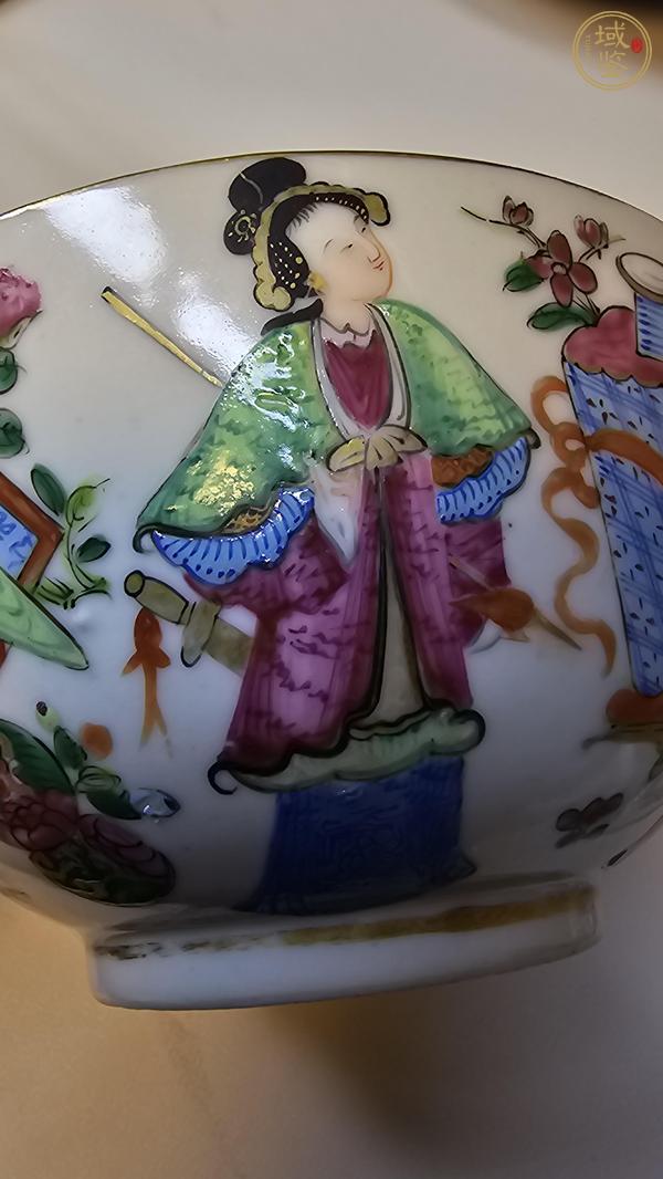 古玩陶瓷咸豐細路廣彩無雙譜蓋鍋真品鑒賞圖