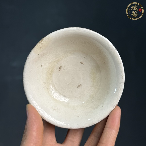 古玩陶瓷磁州窯白釉茶碗真品鑒賞圖