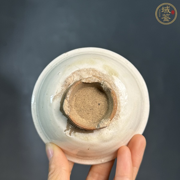 古玩陶瓷磁州窯白釉茶碗真品鑒賞圖